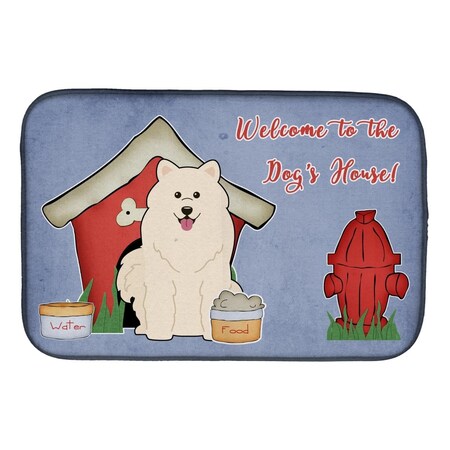 Carolines Treasures Dog House Collection Samoyed Dish Drying Mat BB2784DDM
